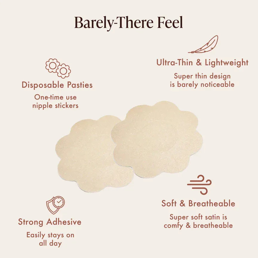 Bare Babe Disposable Satin Nipple Covers - Infinity Raine