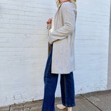 be cool Outerwear - Jackets & Coats Light Chevron Double Button Coat In Earth Grey