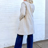 be cool Outerwear - Jackets & Coats Light Chevron Double Button Coat In Earth Grey