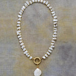Luxury Freshwater Pearl Choker Necklace In Gold - Infinity Raine