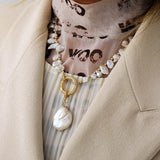 Luxury Freshwater Pearl Choker Necklace In Gold - Infinity Raine