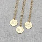 Faith Inspired Necklaces-Gold - Infinity Raine