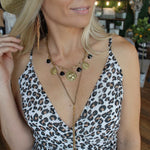 Betty Paperclip Chain Necklace-Black - Infinity Raine