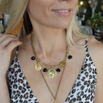 Betty Paperclip Chain Necklace-Black - Infinity Raine