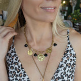 Betty Paperclip Chain Necklace-Black - Infinity Raine