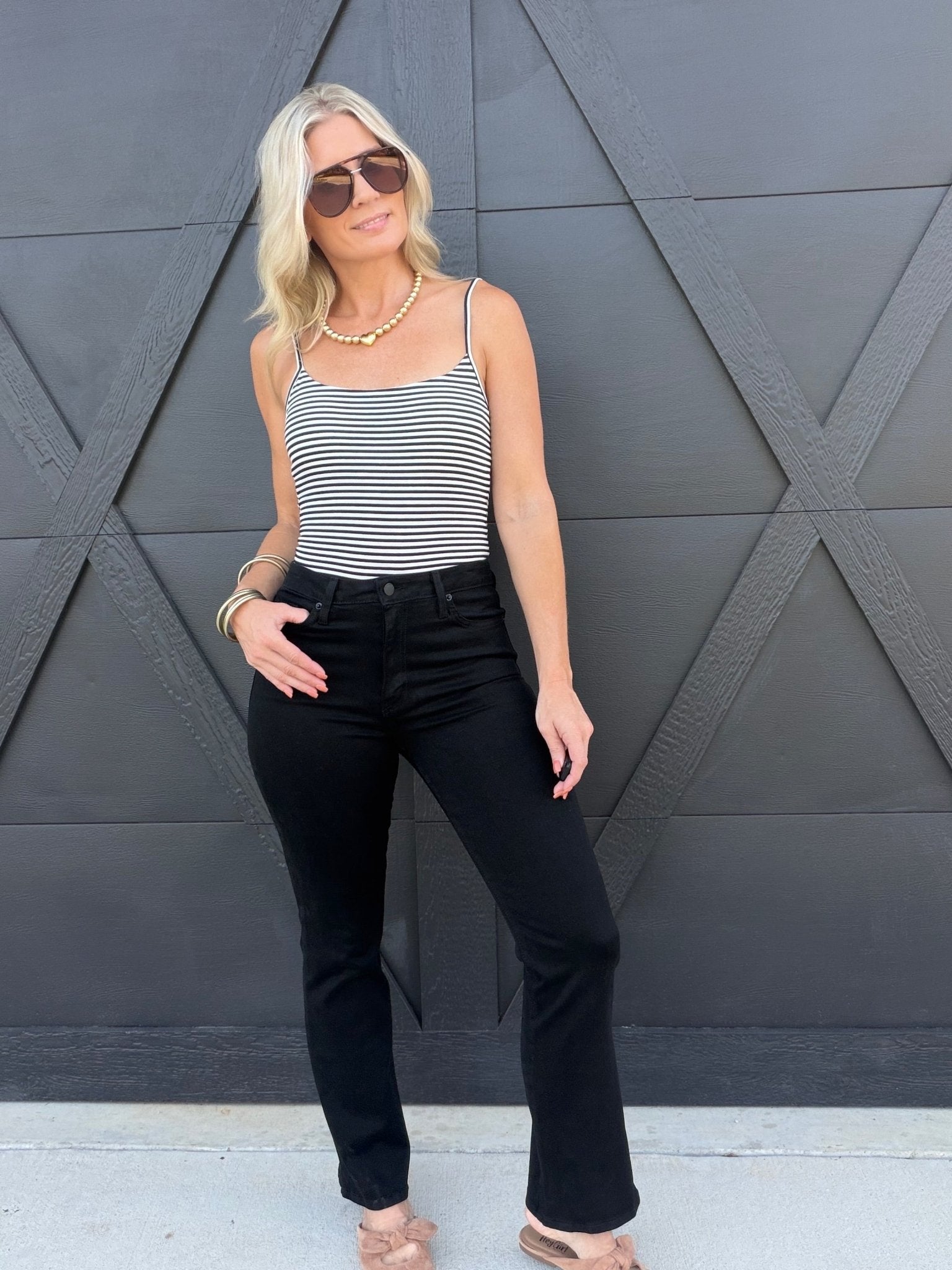 Black Bambino Baby Bootcut - Infinity Raine