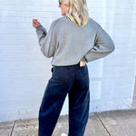 Barrel Capri Pants In Black - Infinity Raine