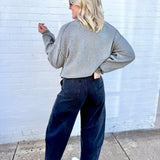 Barrel Capri Pants In Black - Infinity Raine