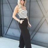 Pleated Wide Leg Dress Pants In Black - Infinity Raine