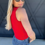 blu pepper Outerwear - Vests Button Down Cardigan Vest In Red