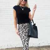 Contrast Trim Knit Sweater Top In Black - Infinity Raine