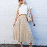 blu pepper Tops - Sweaters Mock Neck Pocket Short Sleeve In Cream