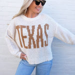 blu pepper Tops - Sweaters Texas Chunky Knit Pullover In Cream