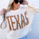 blu pepper Tops - Sweaters Texas Chunky Knit Pullover In Cream