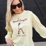 blu pepper Tops - Tees Coastal Cowgirl Long Sleeve In Butter Yellow