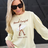 blu pepper Tops - Tees Coastal Cowgirl Long Sleeve In Butter Yellow