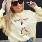 blu pepper Tops - Tees Coastal Cowgirl Long Sleeve In Butter Yellow