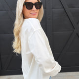 blu pepper Tops - Tees Coastal Cowgirl Long Sleeve In White