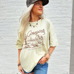 Cowgirls relaxed Tee In Oatmeal - Infinity Raine