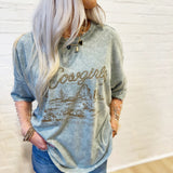 Cowgirls relaxed Tee In Olive - Infinity Raine
