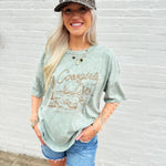 Cowgirls relaxed Tee In Olive - Infinity Raine