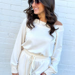 Bluivy Jumpsuits & Rompers Off The Shoulder Jumpsuit In Ecru