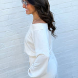 Bluivy Jumpsuits & Rompers Off The Shoulder Jumpsuit In Ecru