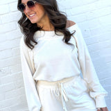 Bluivy Jumpsuits & Rompers Off The Shoulder Jumpsuit In Ecru