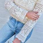 Bluivy Tops - Blouses Lace Crochet Top In Ecru