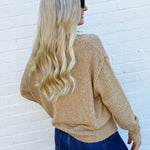 Bluivy Tops - Sweaters Button Down Knit Sweater Cardigan In Taupe