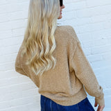 Bluivy Tops - Sweaters Button Down Knit Sweater Cardigan In Taupe