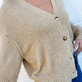 Bluivy Tops - Sweaters Button Down Knit Sweater Cardigan In Taupe