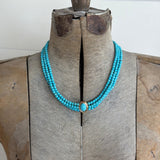 Bohemian Multi Strand Turquoise Bead Necklace - Infinity Raine