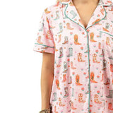 Boots and Roses Loungewear Short Set In Pink - Infinity Raine