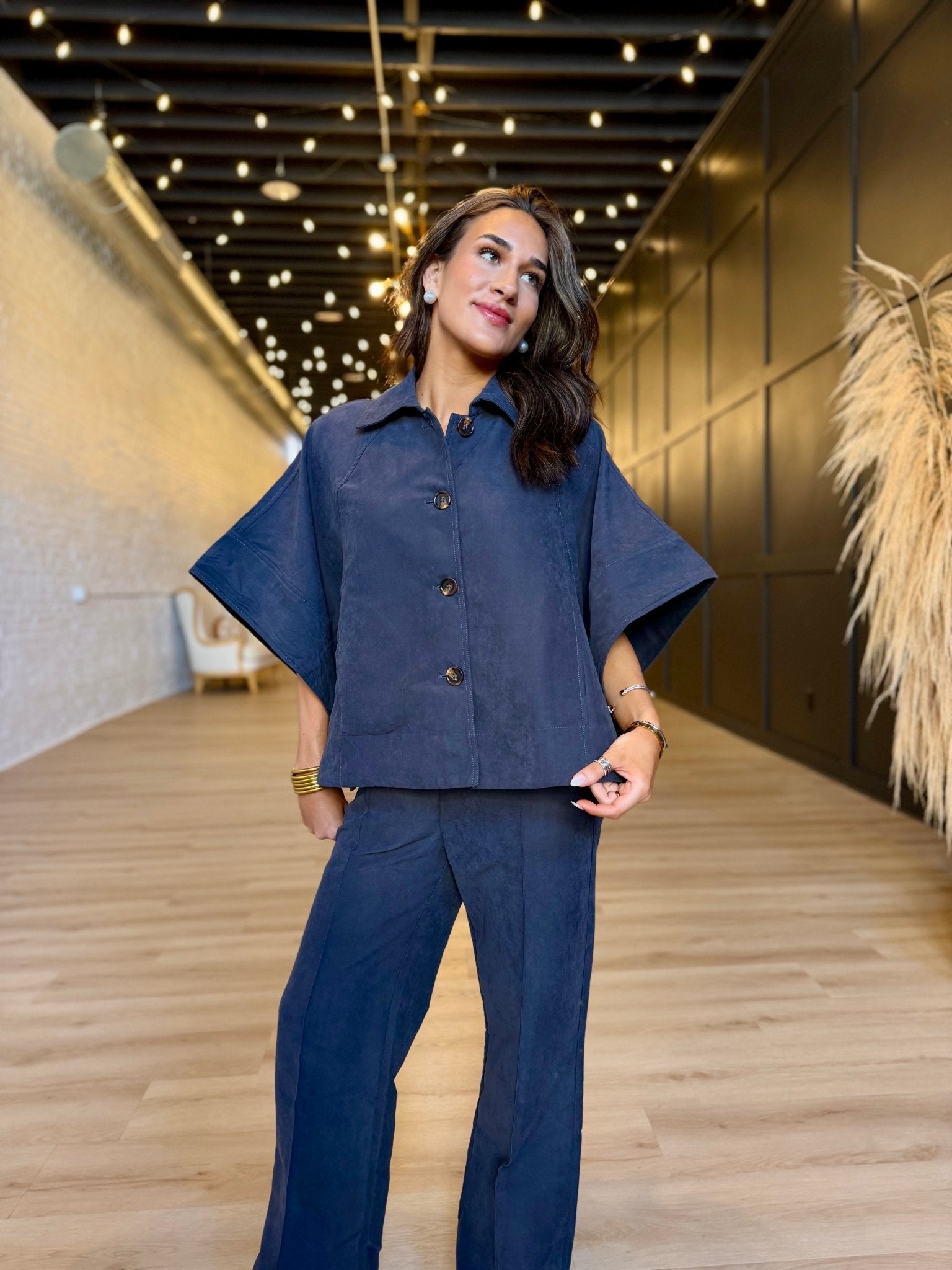 Bowie Trouser In Slate - Infinity Raine