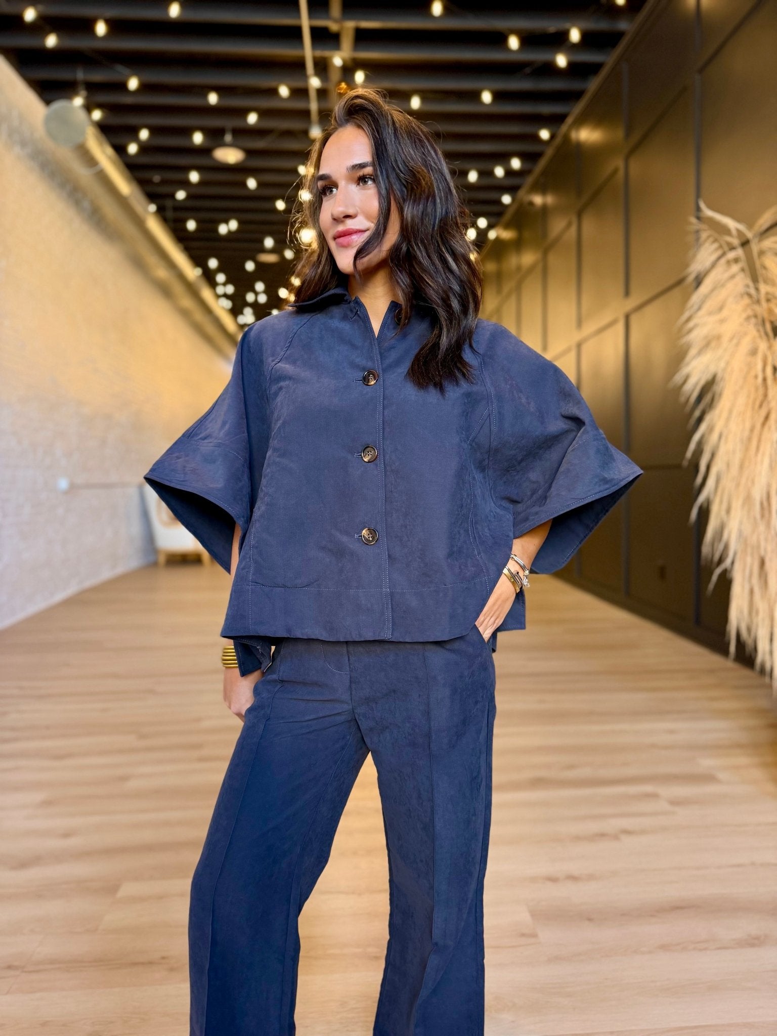 Bowie Trouser In Slate - Infinity Raine