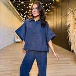 Bowie Trouser In Slate - Infinity Raine