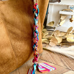 Braided Scarf Chain Bag Accessory In Vibrant - Infinity Raine