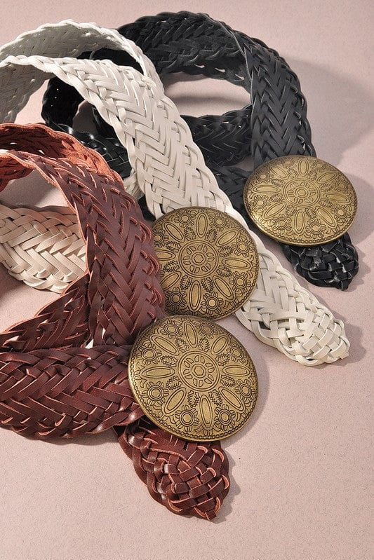 Braided Strap Boho Belt In Multi - Infinity Raine