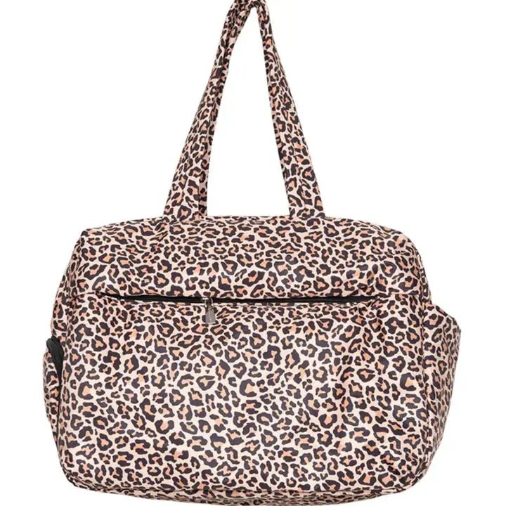 Brown Leopard Overnight Bag - Infinity Raine