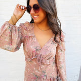 Buddy Love Dresses Pia Long Sleeve Maxi Dress In Adrift