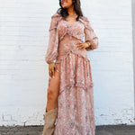 Buddy Love Dresses Pia Long Sleeve Maxi Dress In Adrift