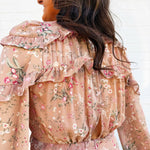 Buddy Love Dresses Pia Long Sleeve Maxi Dress In Adrift