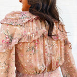 Buddy Love Dresses Pia Long Sleeve Maxi Dress In Adrift