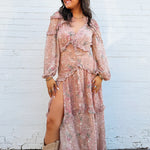 Buddy Love Dresses Pia Long Sleeve Maxi Dress In Adrift