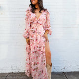 Buddy Love Dresses Pia Long Sleeve Maxi Dress In Spellbound