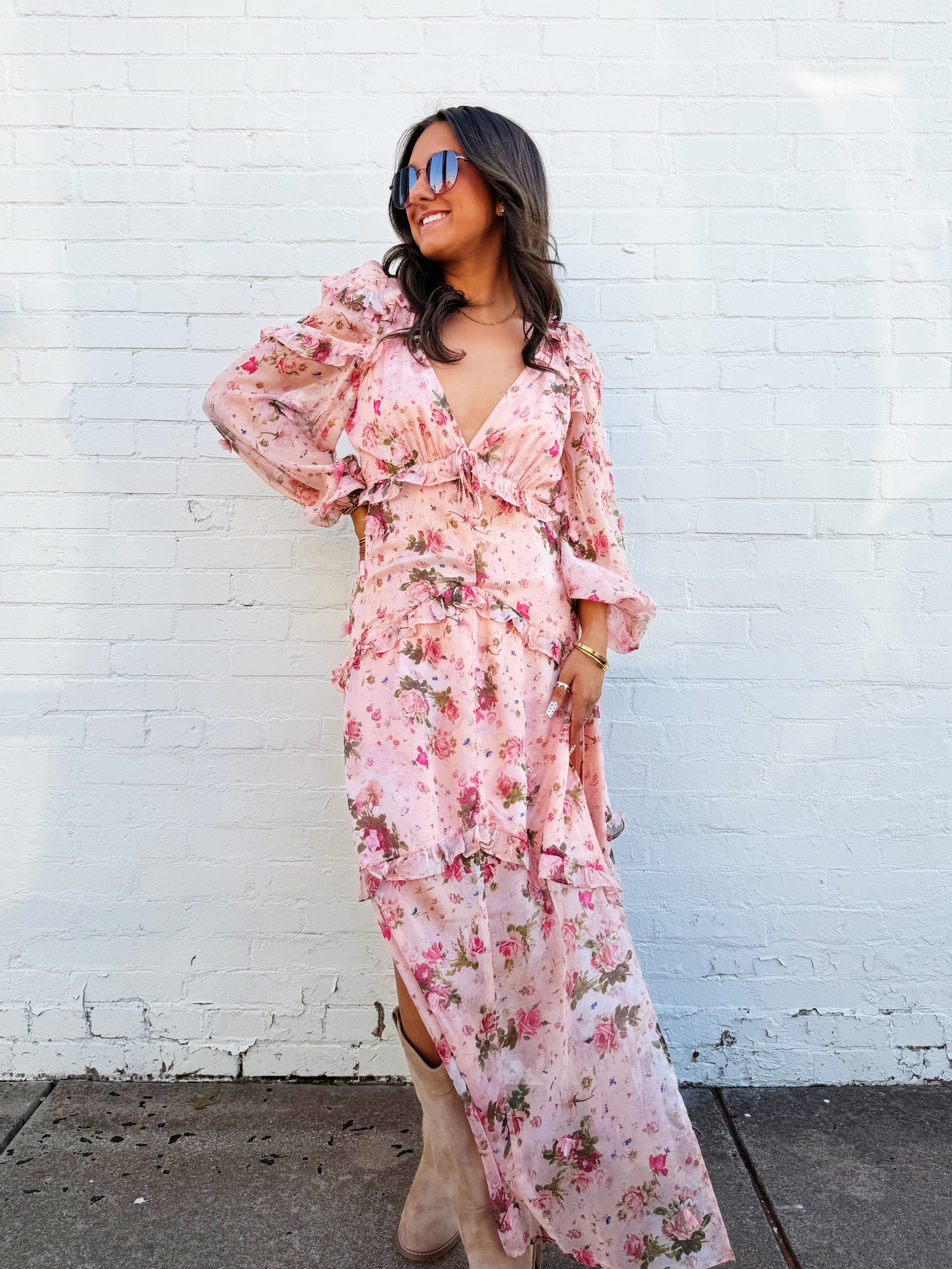 Buddy Love Dresses Pia Long Sleeve Maxi Dress In Spellbound