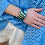 BuDhaGirl All Weather Bangles In Celeste - Infinity Raine