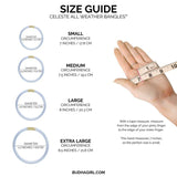 BuDhaGirl All Weather Bangles In Celeste - Infinity Raine