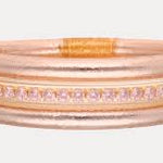 BuDhaGirl All Weather Bangles In Champagne Queen Stack - Infinity Raine